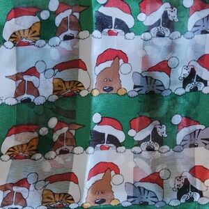 Festive Pet Print Scarf